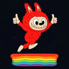 Labubu Chasing the Stars