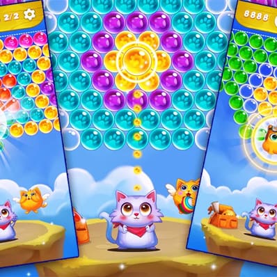 Bubble Shooter: Save The Cats